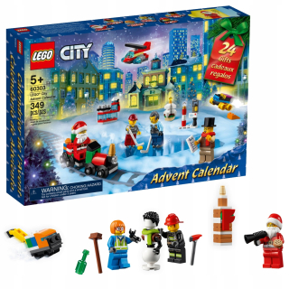 Stavebnica - Adventný kalendár - Lego City (60303) 2021.