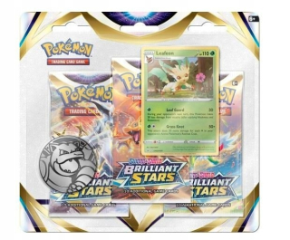 Pokemon - Brillant Stars 3pack B. Leafeon A Cards