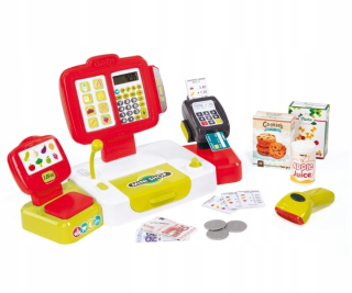 Elektronická registračná pokladňa. Červené doplnky. 350107 Smoby