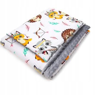 Prikrývka, prehozy na posteľ - Kerssitn Prikrývka 50 x 75 + prikrývka Minky vankúš