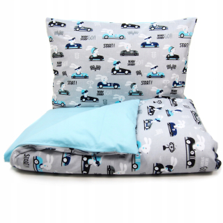 Detský set paplón, vankúš - Minky set deka 100x135 vankúš 40x50 taška