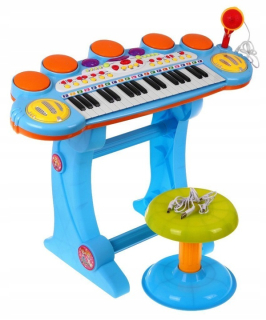 Klávesnica piano pre deti orgány mikrofónu stolici