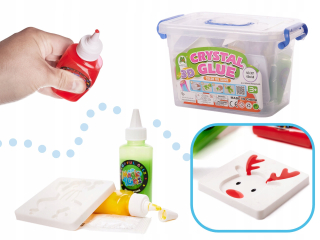 Crystal lepidlo sliz 3D kit set 26el.
