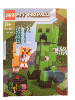 Stavebnica - Creeper Minecraft 184 kociek