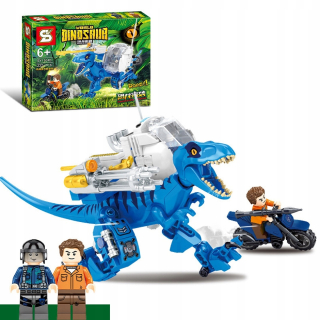 Stavebnica - Stavebné bloky Jurský dinosaurus Raptor T-Rex