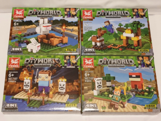 Minecraft  - Diyworld 7107 blokov nastaviť 4v1, 399 prvku