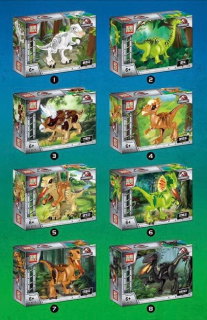 Stavebnica - Klocks Dinosaurs Jurassic World 8ks