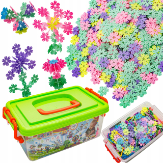 Stavebné bloky na suchý zips Creative Petals 1000