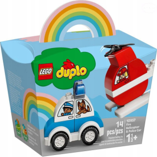 Stavebnica - Lego Duplo Helicopter Pads Auto polícia