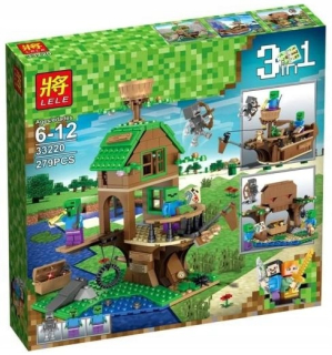 Minecraft  - Bloky Lele 33220 Chalupa na strome, 279 ELEM
