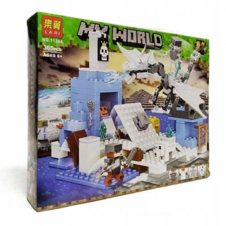 Minecraft  - Lari Moje svetové bloky Biela Dragon 365 prvky
