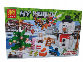 Stavebnica - MINECRAFT MY WORLD bloky ako vianočné ako Lego 368