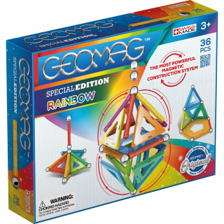Stavebnica - Magnetické vankúšiky Set Geomag Dúha 36 ELEM