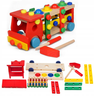 Drevené bloky Tools dielňa pre deti Y61