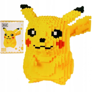 PIKACHU POKEMON bloky VEĽKÝ SPÁR 3D 5300el 30cm