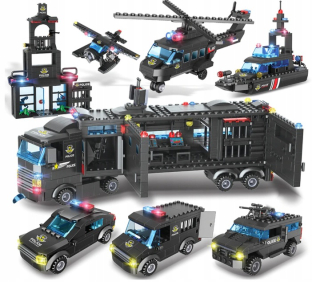 Stavebnica - POLICE bloky polícia SWAT 1095el