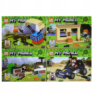 Minecraft  - Drobca 63006 bloky nastaviť 4v1, 319 prvkov