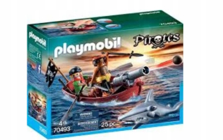 Stavebnica - 70493 bloky Playmobil pirátska loď s pištoľou