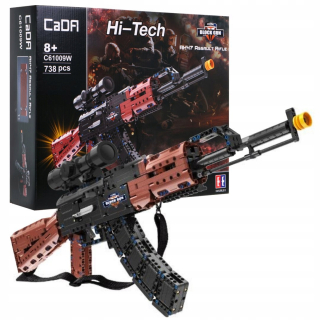 Stavebnica - Technické kady Pads Rifle AK47 738 Prvky