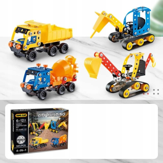 Stavebné bloky 4v1 Stavebné vozidlá 8217