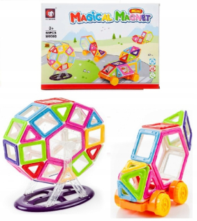 Stavebnica - Magický magnet magnet magnet 68 prvky