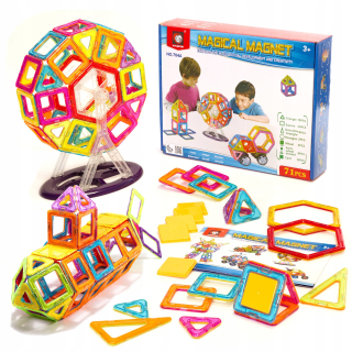 Magnetické farebné bloky MAGNET MAGICAL 71SZT