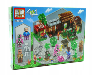 Minecraft  - Klocki Môj svet Minecraft City Village Pigman Hit