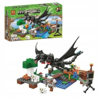 Minecraft  - Trail Dragon Blocks bojujúci s ovcami