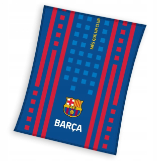 Prikrývka, prehozy na posteľ - Prikrývka 110x140 fleece prikrývka fc barcelona barca fcb