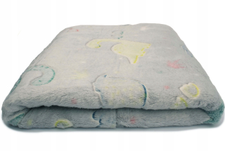 Prikrývka, prehozy na posteľ - KOC 75x100 Soft -Drave GLEATING Dinosaury Teplo