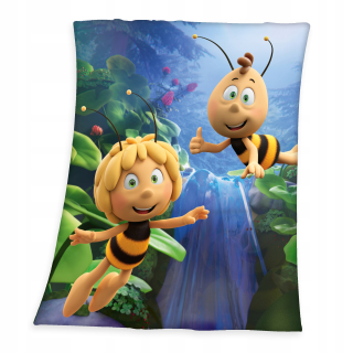 Prikrývka, prehozy na posteľ - Prikrývka s menom a metrickým medveďom -75x100 cm