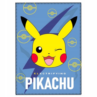 Prikrývka, prehozy na posteľ - Pokémonová elektrizujúca polárna prikrývka Pikachu
