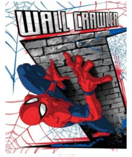 Prikrývka, prehozy na posteľ - Spidermanova prikrývka 130x170 Polar Spider