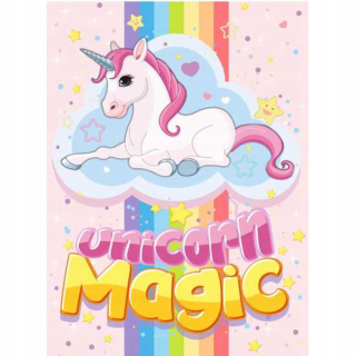 Prikrývka, prehozy na posteľ - Detská prikrývka 100x140 Unicorn Unicorn