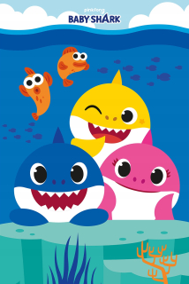 Prikrývka, prehozy na posteľ - Fleece prikrývka 100x150 Super Baby Shark