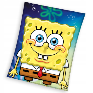 Prikrývka, prehozy na posteľ - Polárna prikrývka 110x140 SpongeBob