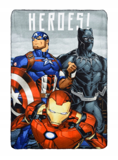 Prikrývka, prehozy na posteľ - Avengers Marvel 100x150 cm fleece prikrývka
