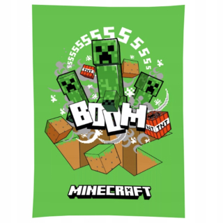Prikrývka, prehozy na posteľ - Minecraft Fleece Drave: 100 cm x 150 cm (032145)