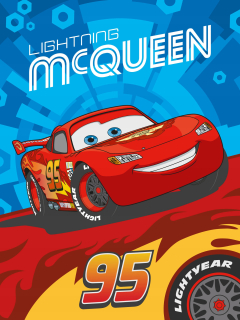 Prikrývka, prehozy na posteľ - Prikrývka 150x200 cm autá autá Zygak McQueen