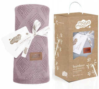 Prikrývka, prehozy na posteľ - Bambusová prikrývka 100% bambusová prikrývka pre bábätká Rose