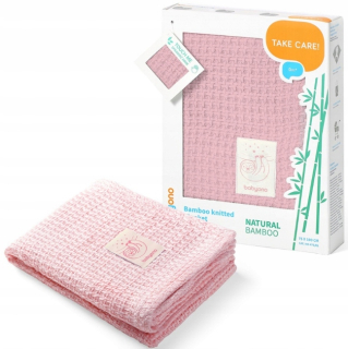 Prikrývka, prehozy na posteľ - Bambusová prikrývka 75x100 Pink Babyono 479/01