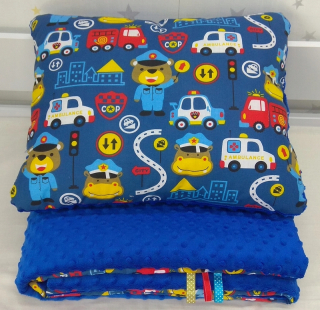 Prikrývka, prehozy na posteľ - Minky 100x135 prikrývka +vankúš