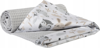 Prikrývka, prehozy na posteľ - MEMI Openwork bambusová prikrývka 80x100 béžová