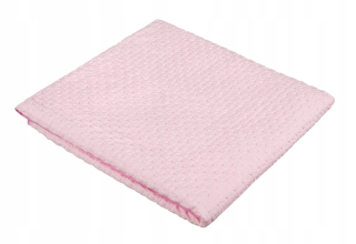 Prikrývka, prehozy na posteľ - Bavlnená prikrývka pre letnú ružovú 80x90