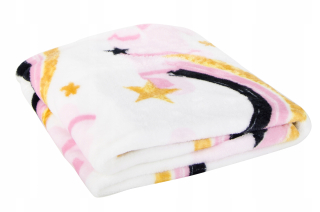 Prikrývka, prehozy na posteľ - Fleece prikrývka 100x140cm myš Mickey Miki