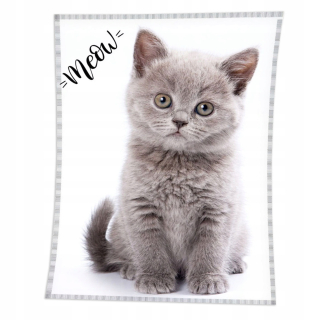 Prikrývka, prehozy na posteľ - Prikrývka Bedspread Sweet Kitty 150x200 + vyšívacie meno