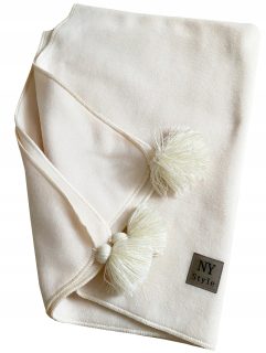 Prikrývka, prehozy na posteľ - Detská prikrývka 75x100 cm béžová fleece