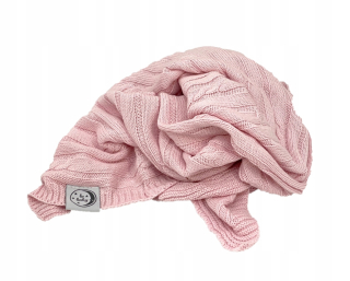 Prikrývka, prehozy na posteľ - Detská pletená prikrývka 100% bavlna 75x100 cm