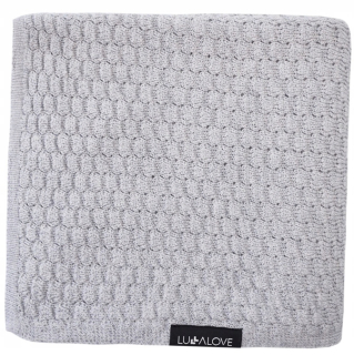 Prikrývka, prehozy na posteľ - Merino Premium prikrývka/Swaddle - Grey Lullalove