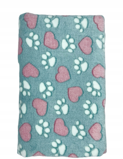 Prikrývka, prehozy na posteľ - Prikrývka sŕdc Ciapka 130 x 155